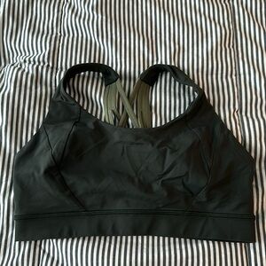 Lululemon energy bra high support size 10 green